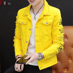 Jeans Coat Men Handsome Versatile Jacket Wear Summer