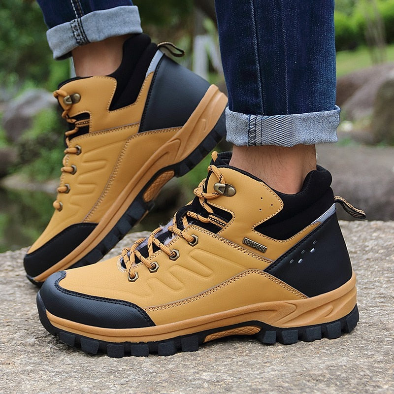 Winter Snow Boots Warm Men Boots Non-slip Waterproof Ankle Boots