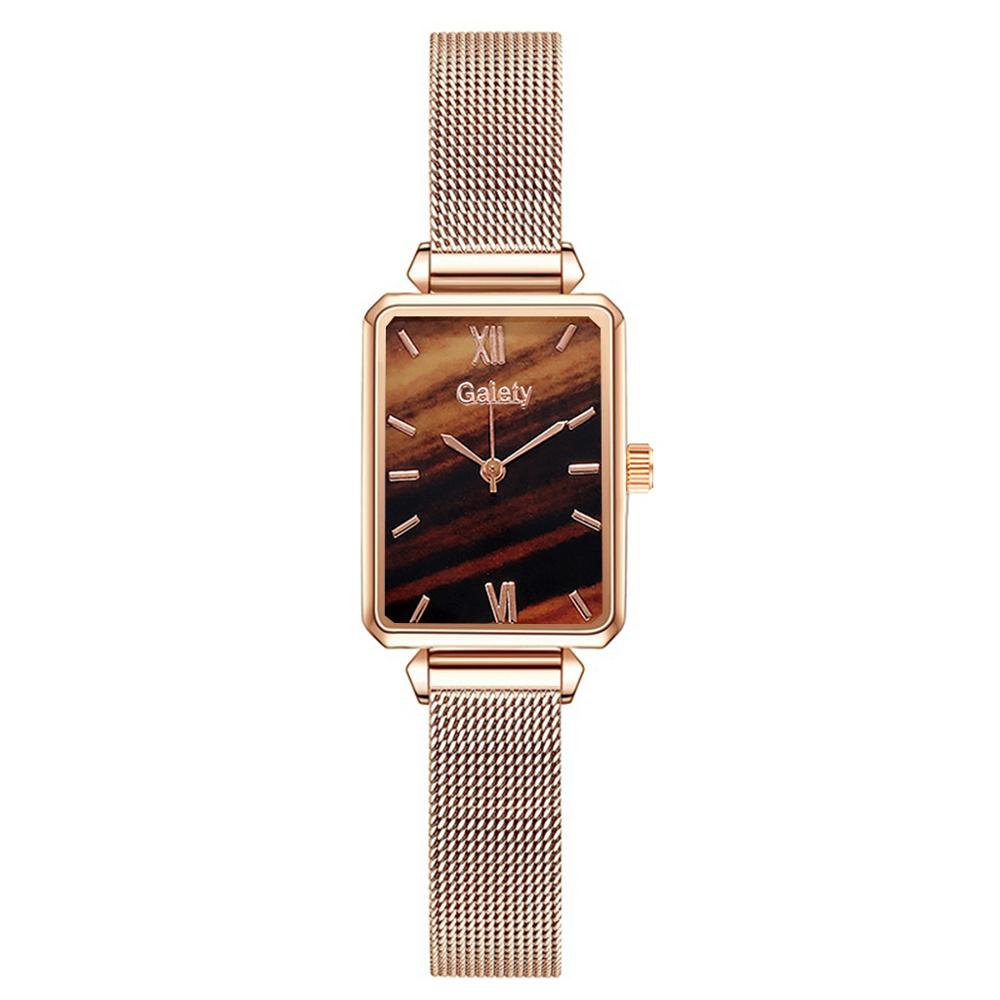 Women Watches Fashion Square Ladies Quartz Watch Bracelet Set