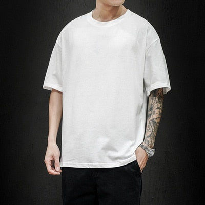 Men T Shirt Hip Hop Short Sleeve Casual Streetwear Top Tees