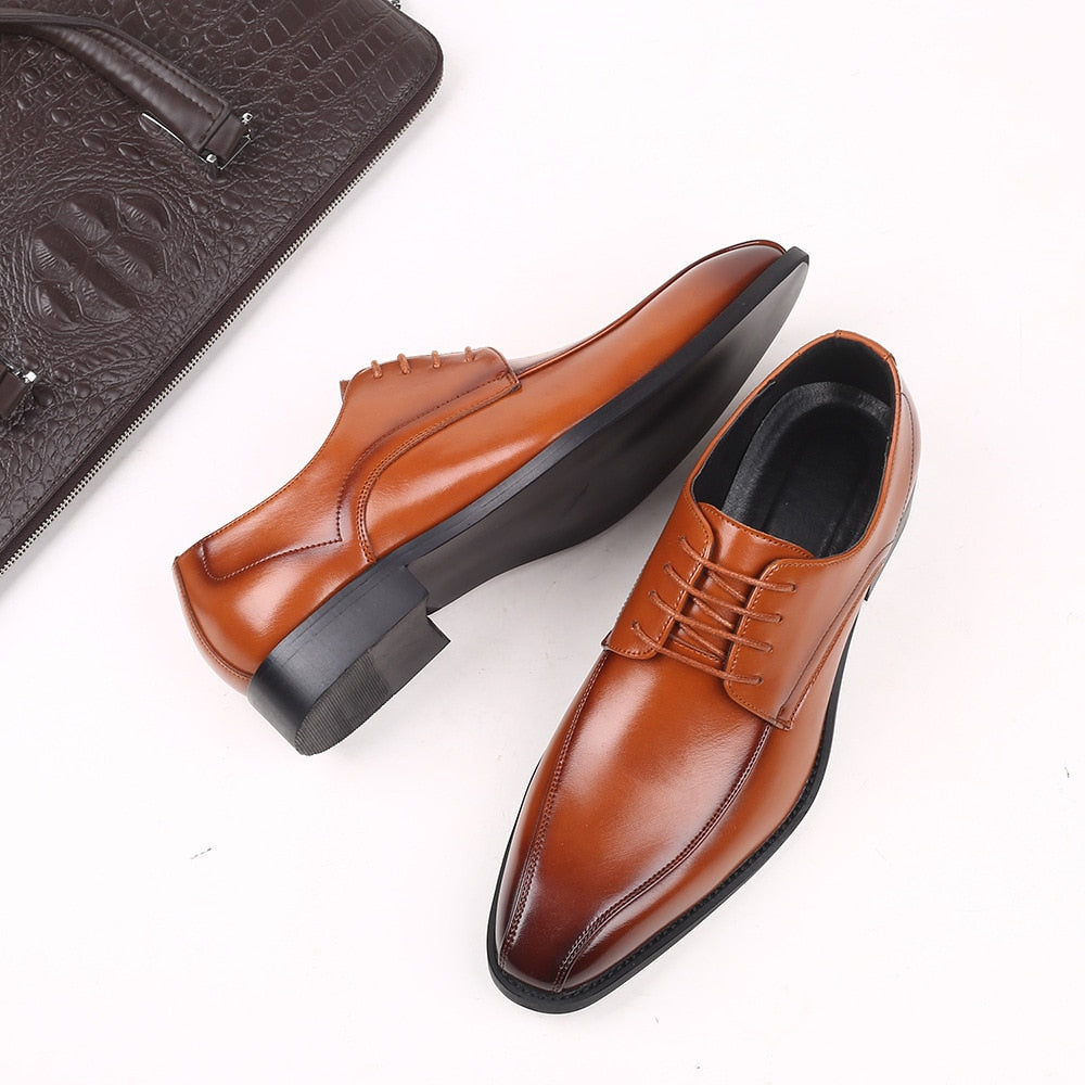 Men Shoes Dress Luxury Brand Elegant Design Business Formal Shoes