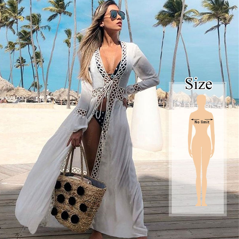 Cotton Beach Cover up Kaftan Sarong Bathing Suit Lace Cover ups