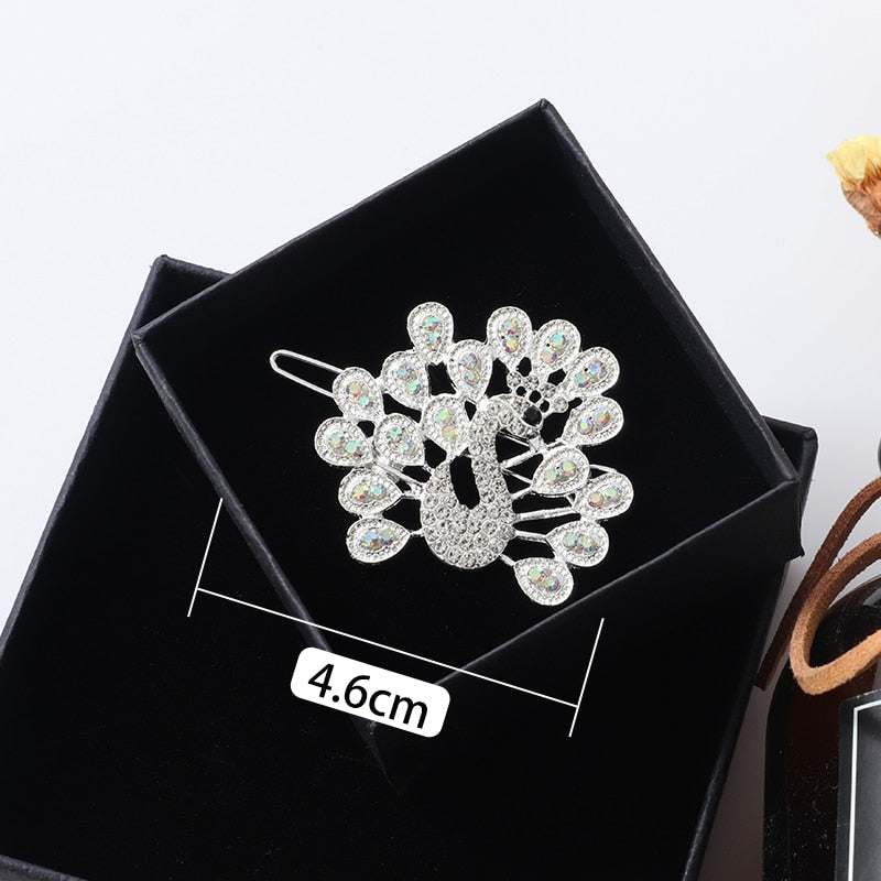 Women Shining Crystal Rhinestone Luxury Hair Clip