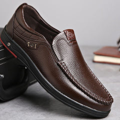 Men Loafers Slip On Business Casual Shoes Classic Soft Breathable Shoes Flats