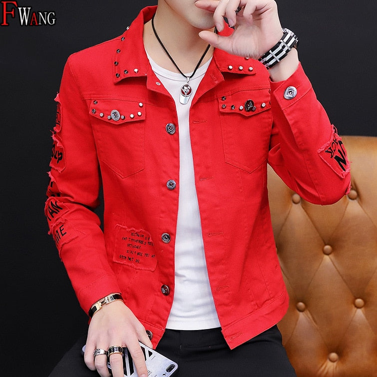 Jeans Coat Men Handsome Versatile Jacket Wear Summer