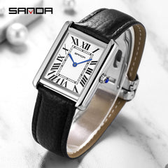 Sanda Rectangular Wrist Watches Ladies Band Quartz