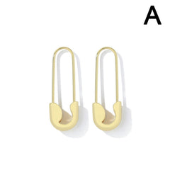 Minimalist Paperclip U-shape Stainless Steel Small Stud Earrings