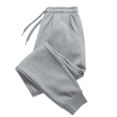 Men Long Pants Casual Fleece Sweatpants Soft Sports Jogging Pants