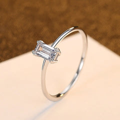 Zircon Rings for Women 925 Sterling Silver Ring Wedding Ring