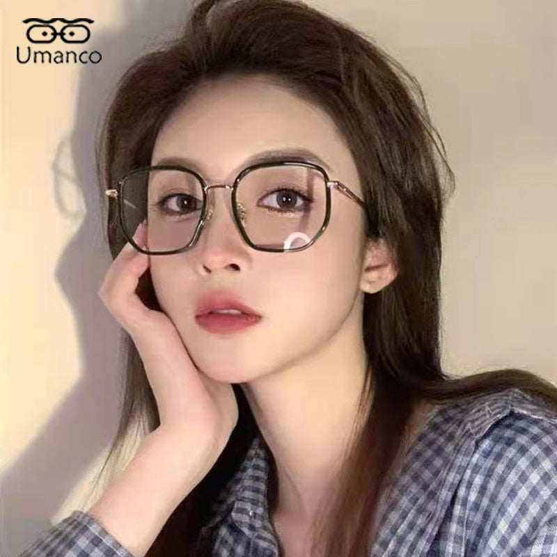 Oversized Square Myopia Glasses