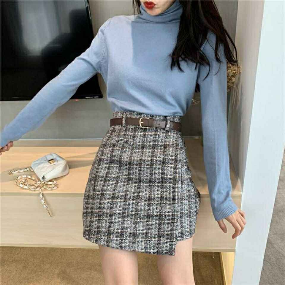 Irregular Lady Skirt Female Sweet High Waist A-line Mini Skirt