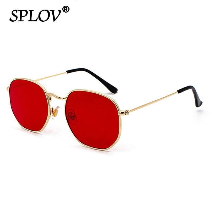 Men Women Sunglasses Square Polygon Sun Glasses