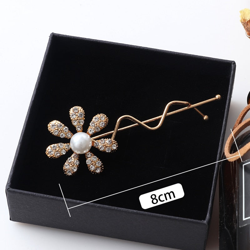 Women Shining Crystal Rhinestone Luxury Hair Clip