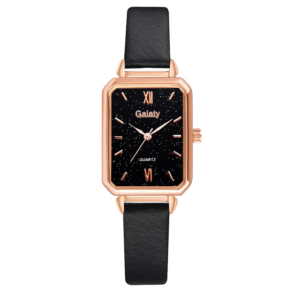 Women Watches Fashion Square Ladies Quartz Watch Bracelet Set