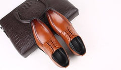 Men Shoes Dress Luxury Brand Elegant Design Business Formal Shoes