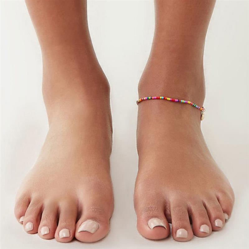 Bohemian Colorful Beads Scallop Shell Anklets