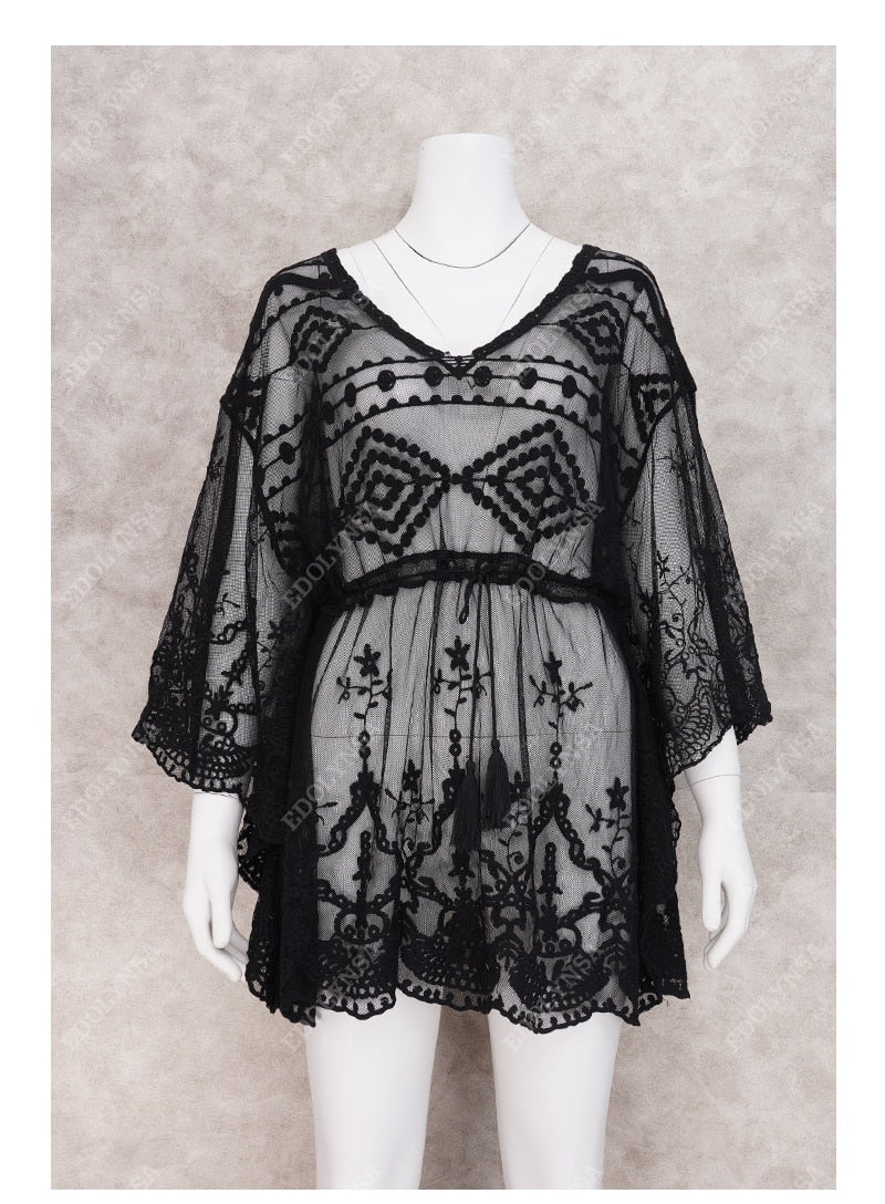 Lace Beach Pareo Beachwear Swim suit Cover up