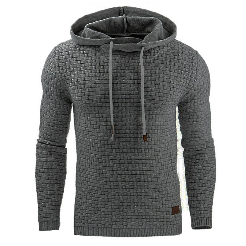 Warm Knitted Sweater Men Casual Hooded Pullover Sweatercoat