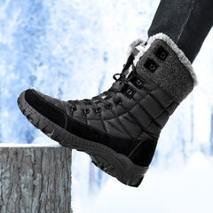 Men Winter Snow Boots Super Warm Hiking Boots Waterproof High Top Boots