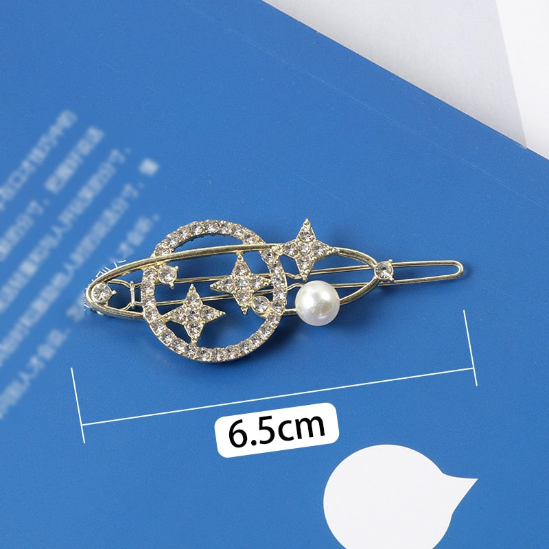 Women Shining Crystal Rhinestone Luxury Hair Clip