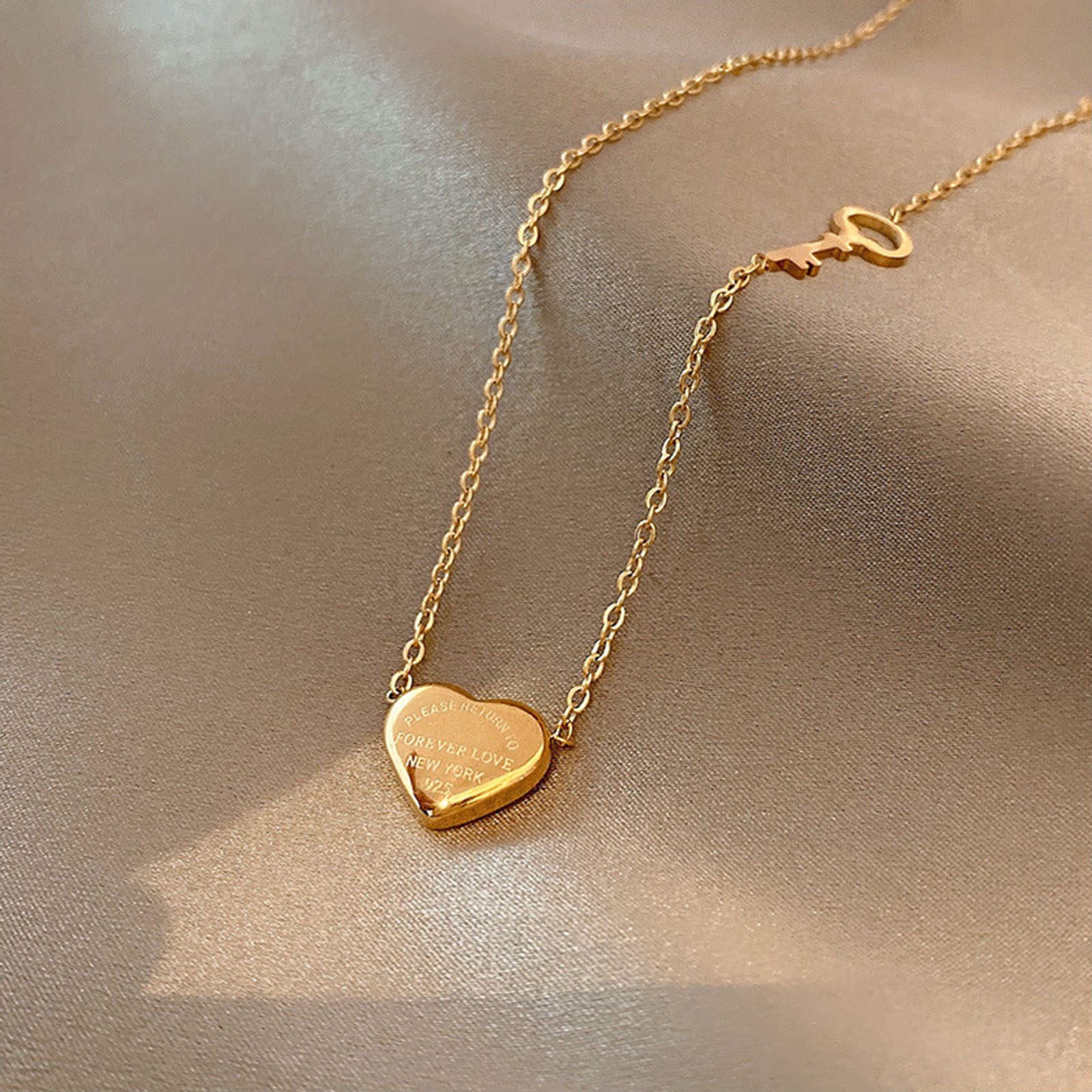 Classic Gold Color Stainless Steel Necklace