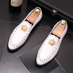 New Luxury Royal Style Men Handmade Embroidery Designer Loafers Casual Shoes