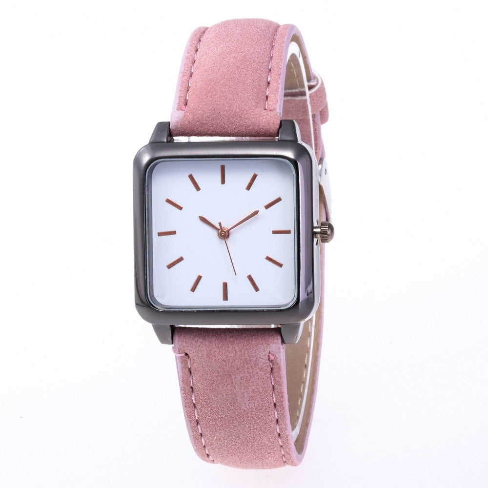 classic quartz watch Leather wristband