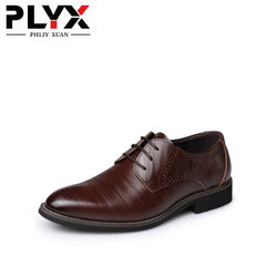 Men Dress Shoes Leather Formal Wedding Oxford Shoes