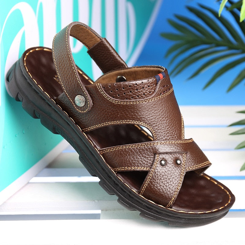 Men Sandals Platform Wear-resistant Beach Shoes Breathable Leisure Footwear