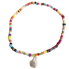 Bohemian Colorful Beads Scallop Shell Anklets