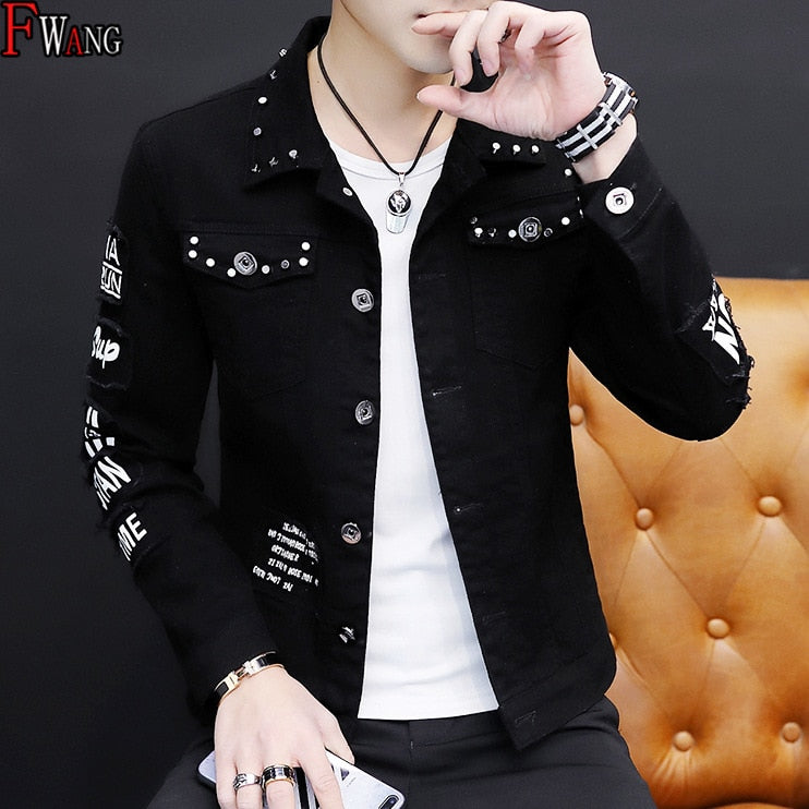 Jeans Coat Men Handsome Versatile Jacket Wear Summer