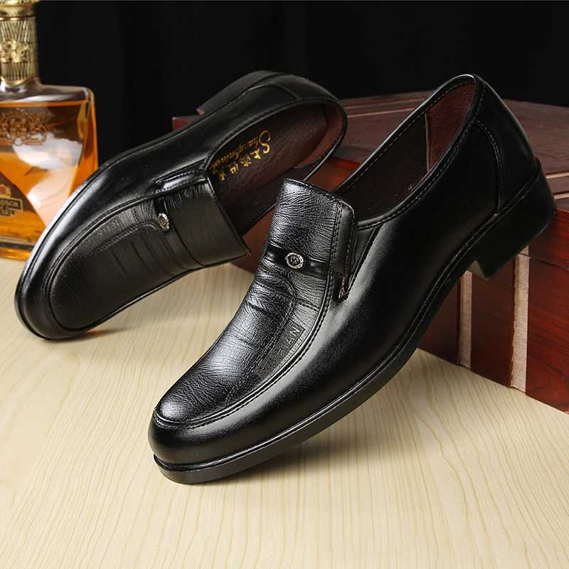 Men Formal Business Shoes Flat Shoes Oxford Breathable