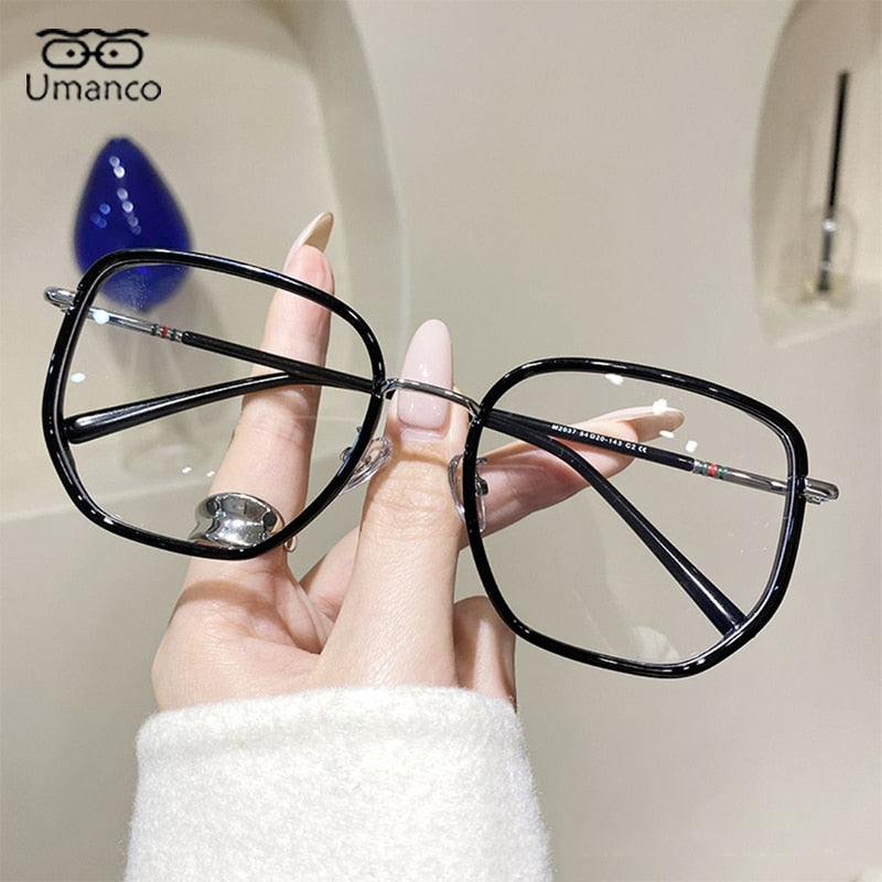 Oversized Square Myopia Glasses