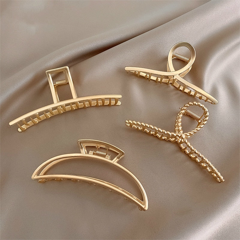 Women Geometric Hair Claw Girls Clamps Fashion