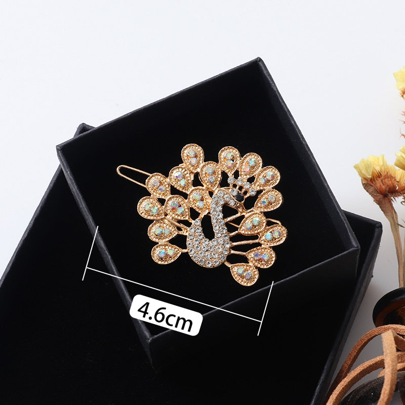 Women Shining Crystal Rhinestone Luxury Hair Clip