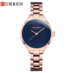 Fashion Ladies Stainless Steel Band Quartz Female Wrist Watch