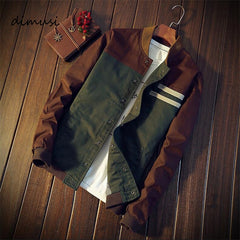 Bomber Jacket Hip Hop Slim Pilot Coats Men Baseball Windbreaker