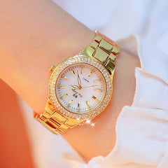 Ladies Wrist Watches Dress Gold Watch Crystal Diamond Watches Stainless Steel