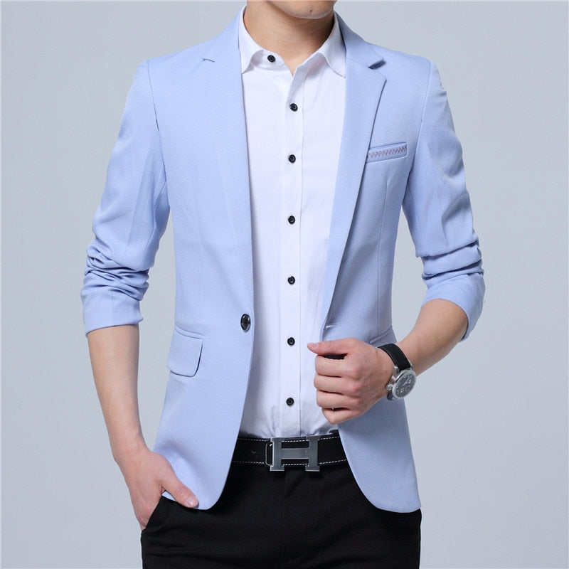 Men Blazer Fashion Slim casual blazer suit Designer jacket outerwear