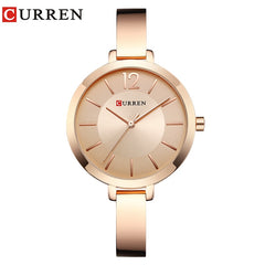 Fashion Gold Women Watches Stainless Steel Ultra thin Quartz Watch