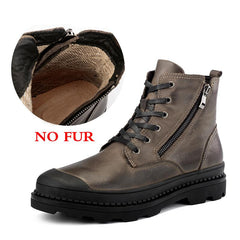 Men Boots Natural Autumn And Winter Shoes WaterProof Shoes Ankle Boots