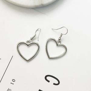 Geometry Earrings Heart Sweet Gold Love Earrings