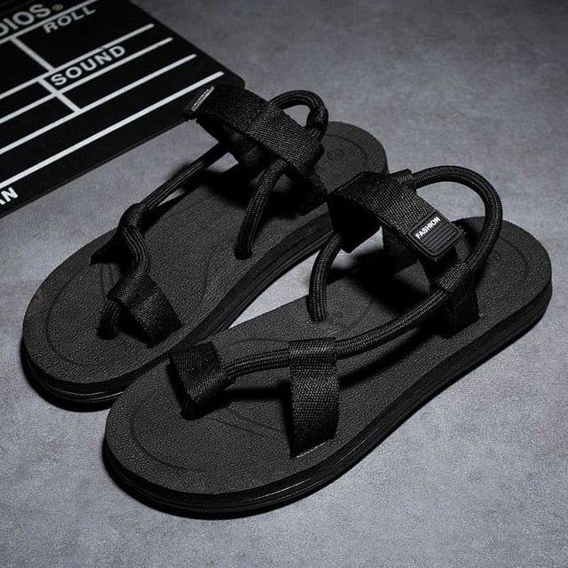 Men Sandals Summer Beach Shoes Flip Flops Slip on Flats Slippers Slides