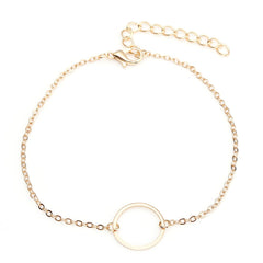 Geometric Anklets Big Circle For Women Foot Accessories