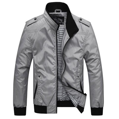 Mens Jackets Coats Sportswear Stand Collar Slim Jackets Bomber Jackets