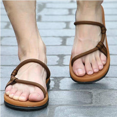 Men Sandals Summer Beach Shoes Flip Flops Slip on Flats Slippers Slides