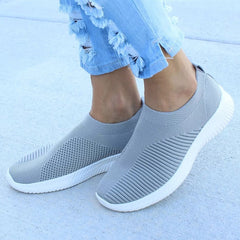 Women Shoes Knitting Sock Sneakers  Slip On Flat Shoes