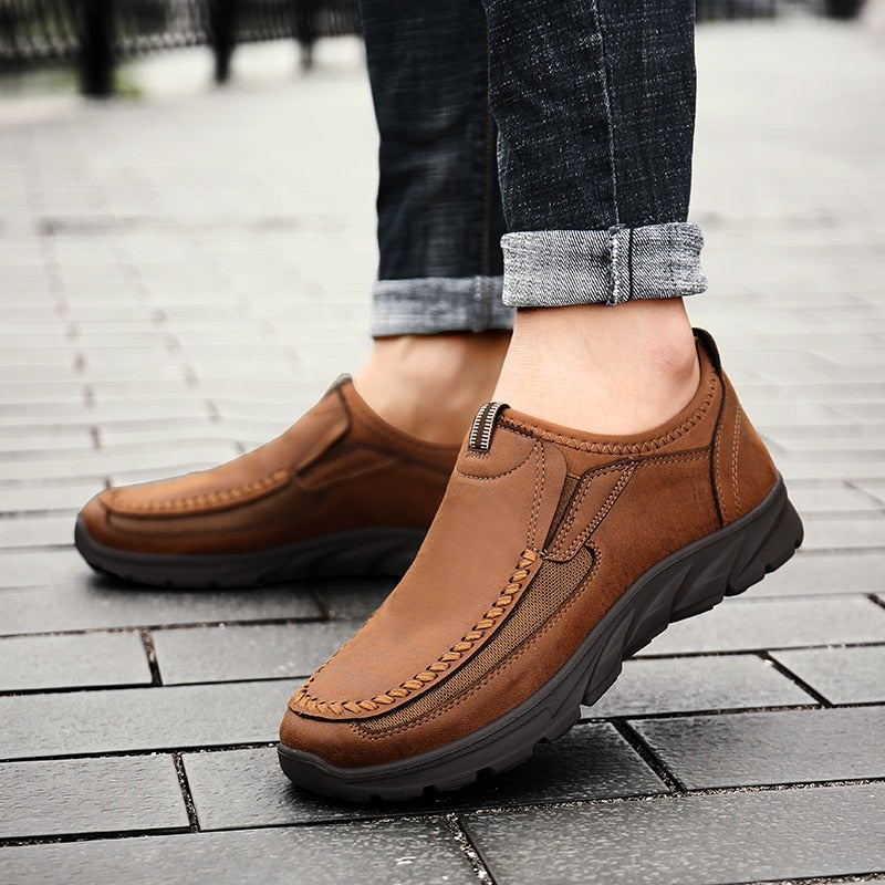 Men Casual Shoes Breathable Loafers Sneakers Comfortable Flat Leisure Loafers Shoes