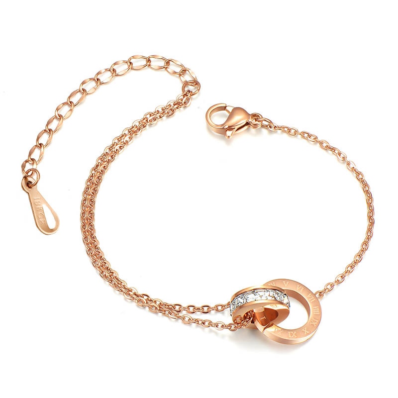 Rose Gold Stainless Steel Anklet Bracelet