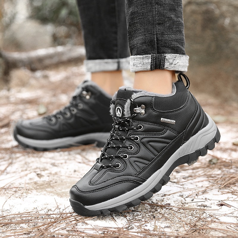 Winter Men Boots Warm Snow Boots Waterproof Outdoor Boots Work Shoes